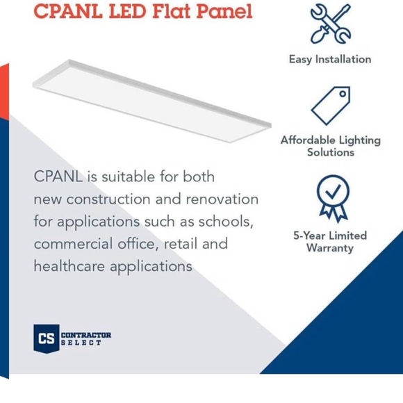 Sleek White LED Ceiling Light Panel - Picture 3 of 7